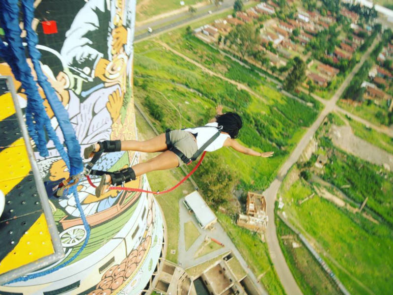 Bungee jumping in Soweto